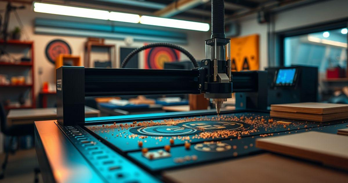 Máquina corte e gravação a laser para projetos criativos