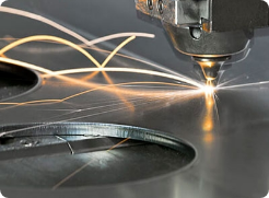 corte e dobra de chapa galvanizada